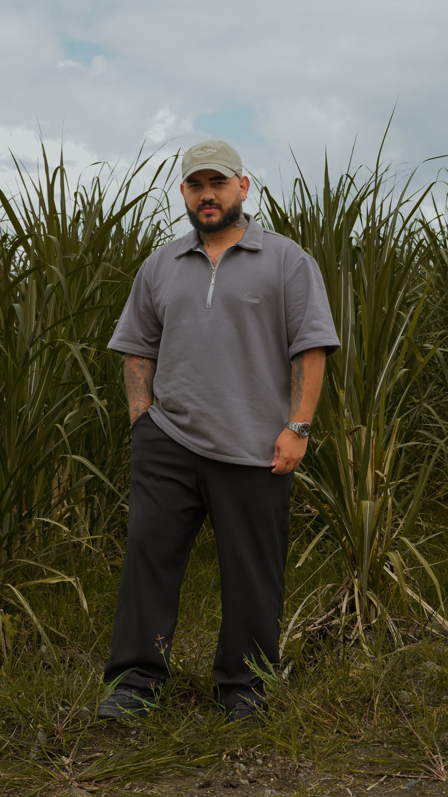 Camisa Con Cierre (Gray)