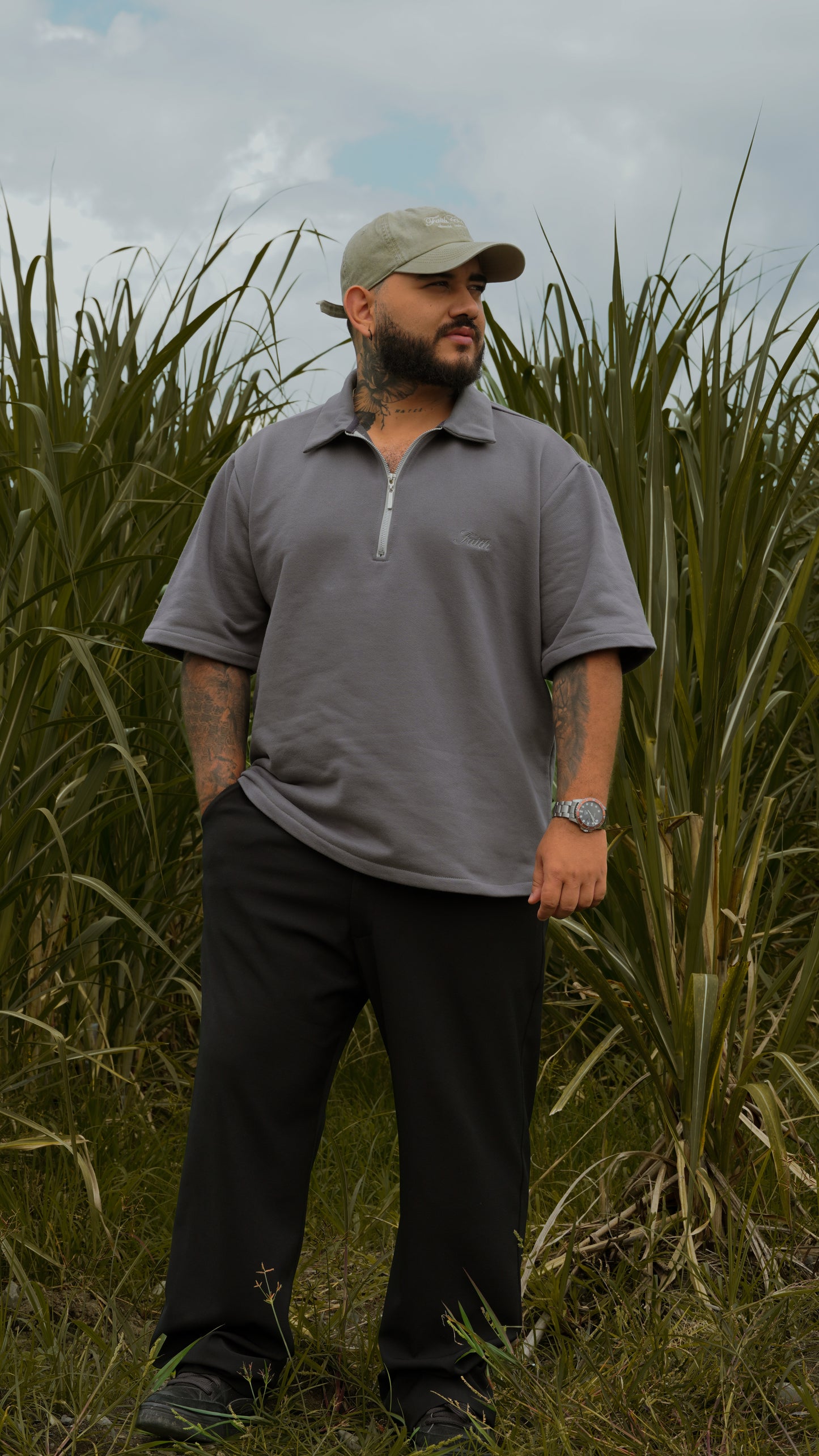 Camisa Con Cierre (Gray)