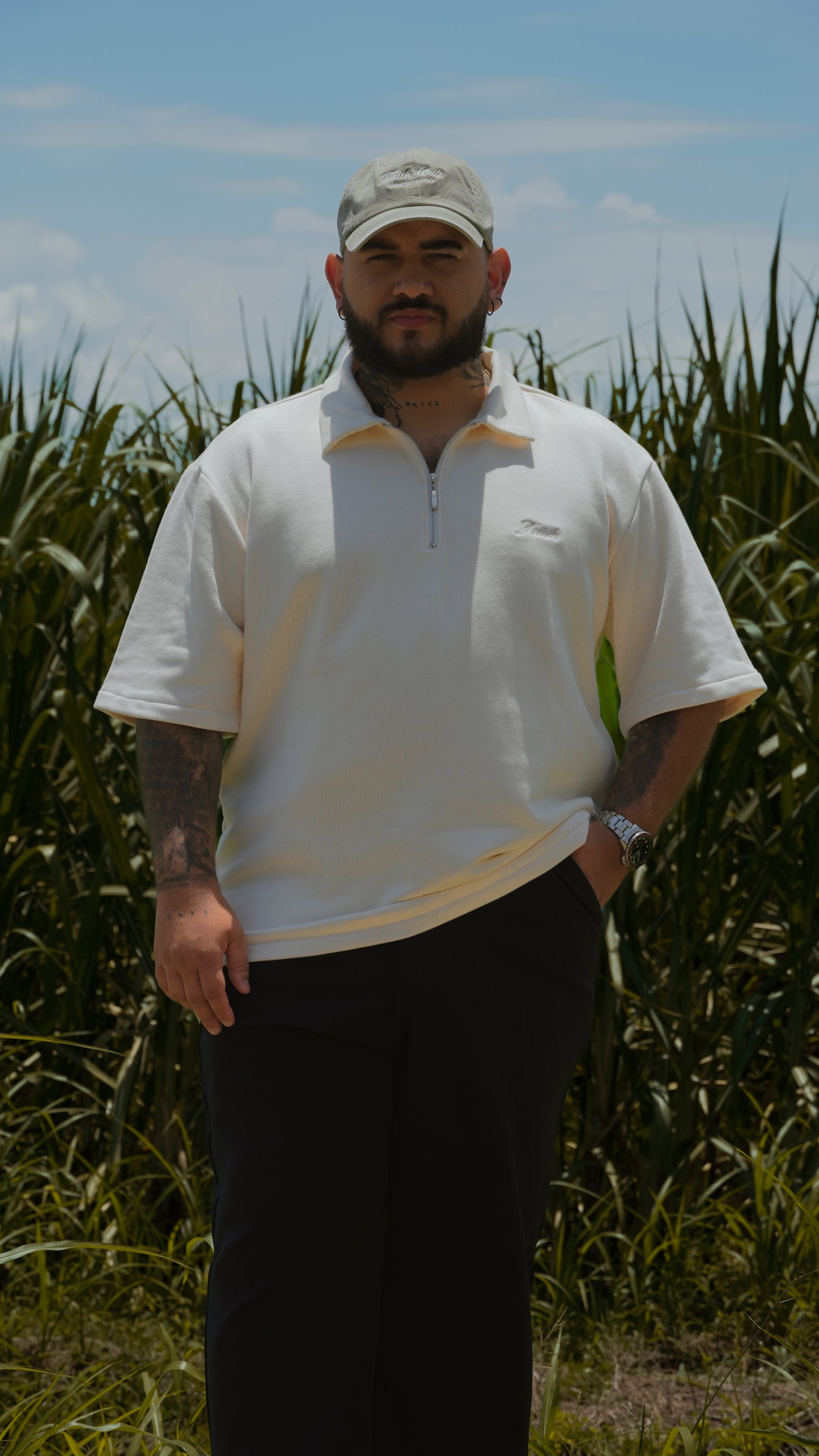 Camisa Con Cierre (Cream)