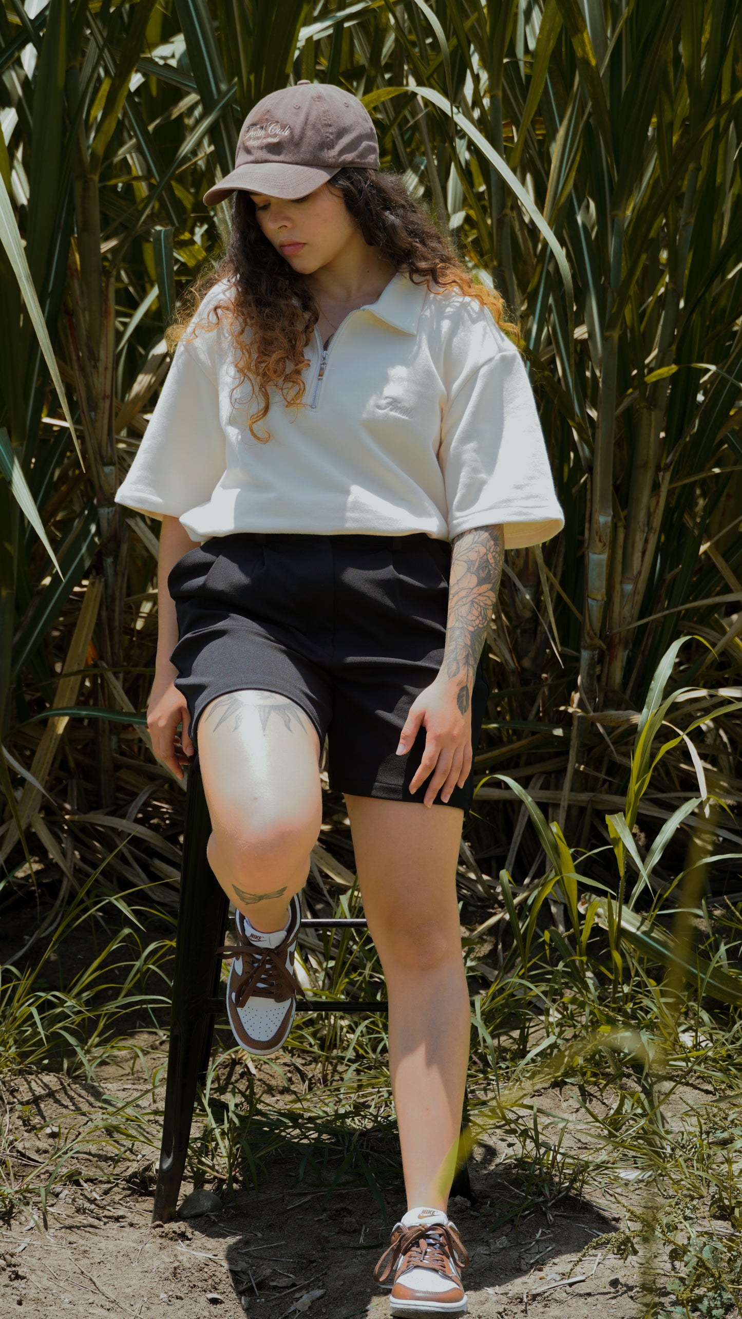 Camisa Con Cierre (Cream)