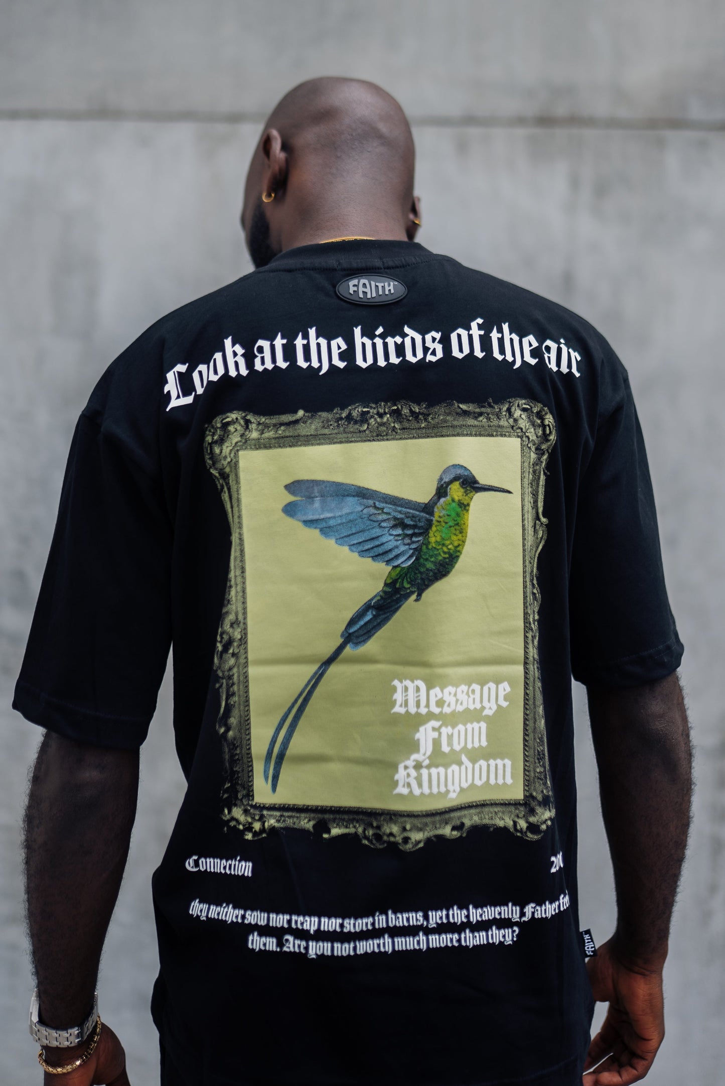 Camiseta Negra / COLIBRÍ VERDE