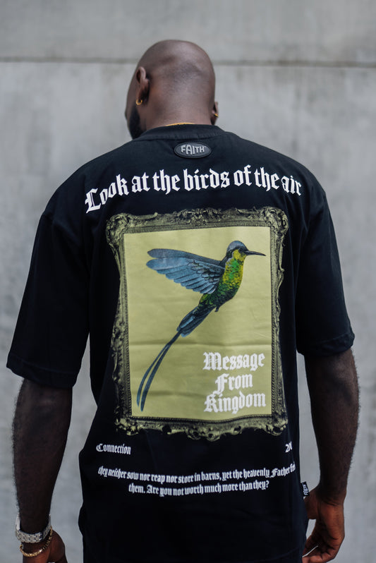 Camiseta Negra / COLIBRÍ VERDE