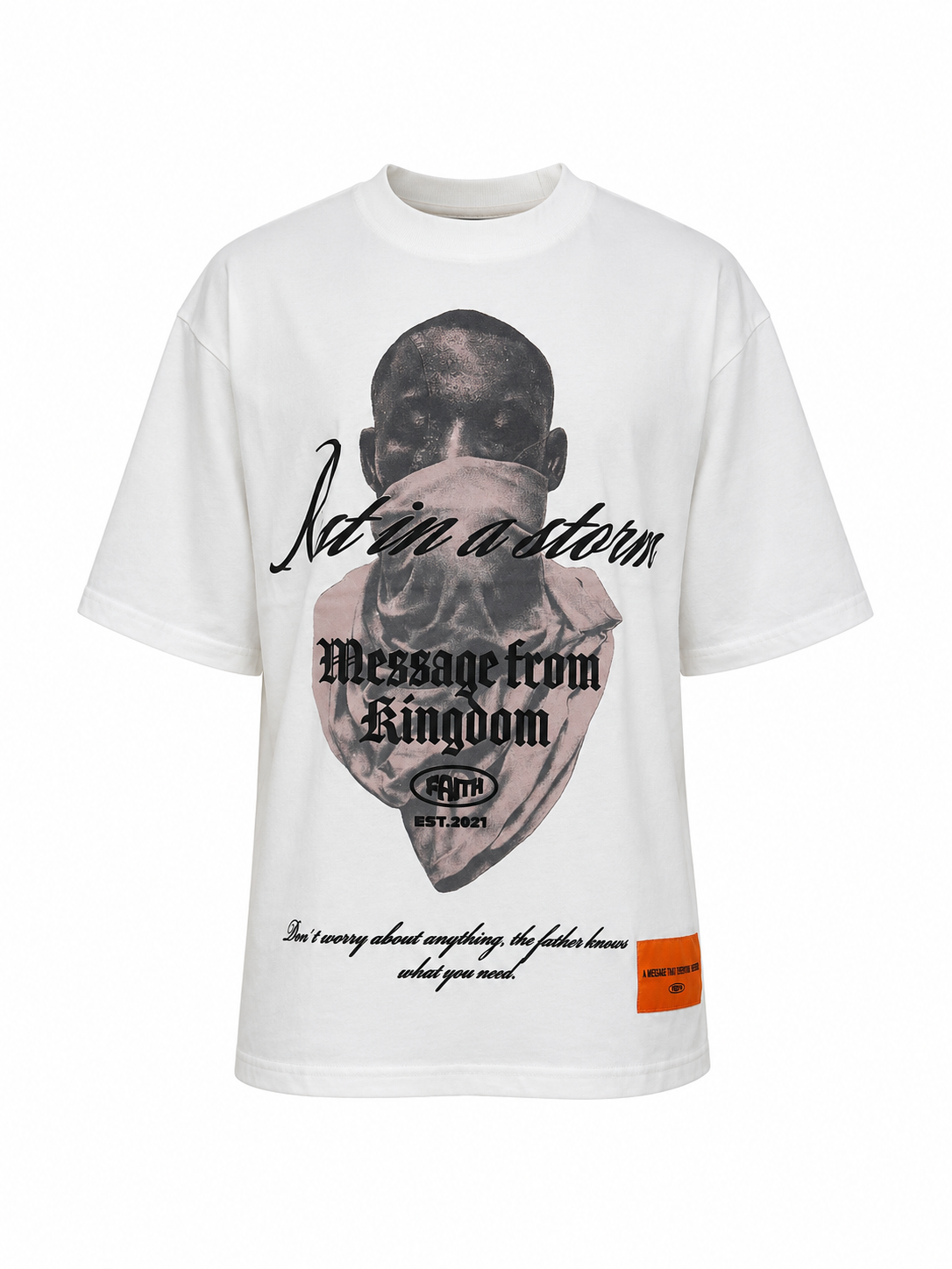Camiseta Blanco Crema / REST IN A STORM