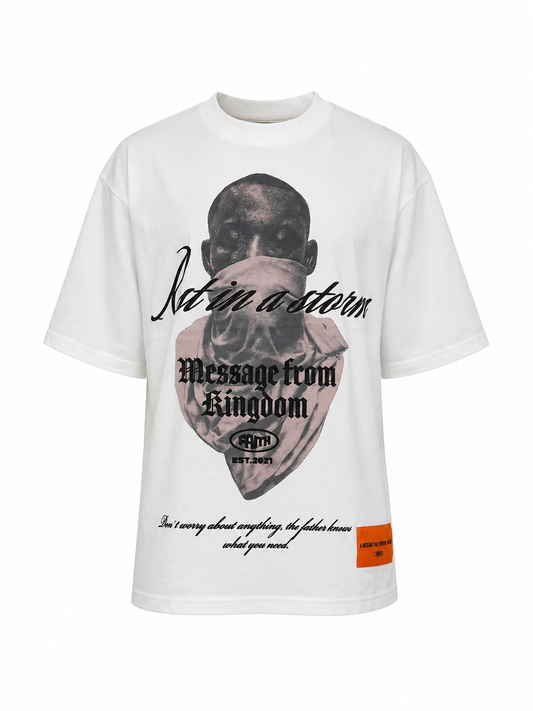 Camiseta Blanco Crema / REST IN A STORM