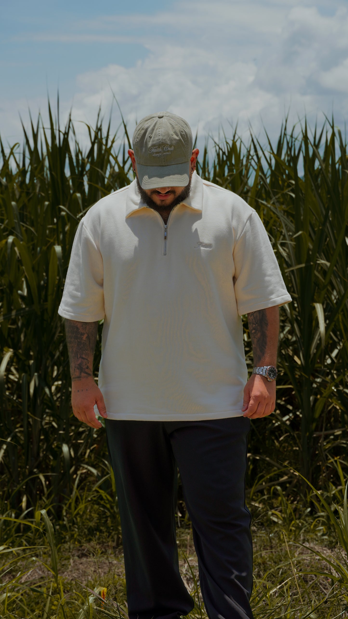 Camisa Con Cierre (Cream)
